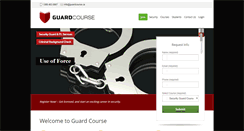 Desktop Screenshot of guardcourse.ca